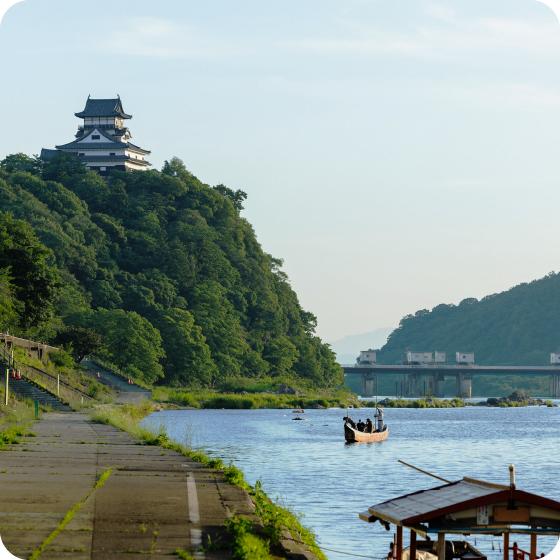 Inuyama Castle and the Kiso River